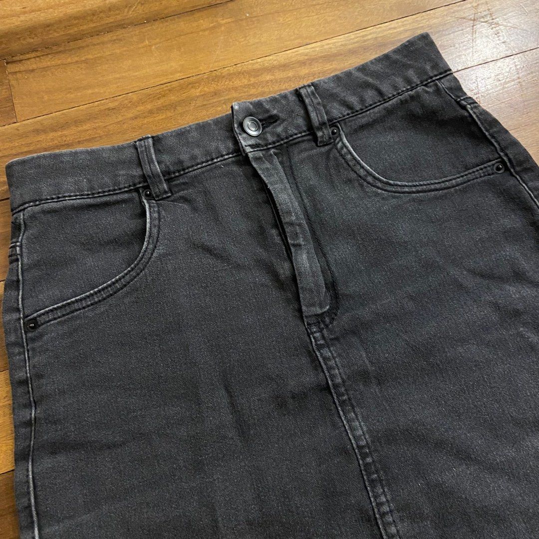 Black denim shop skirt supre