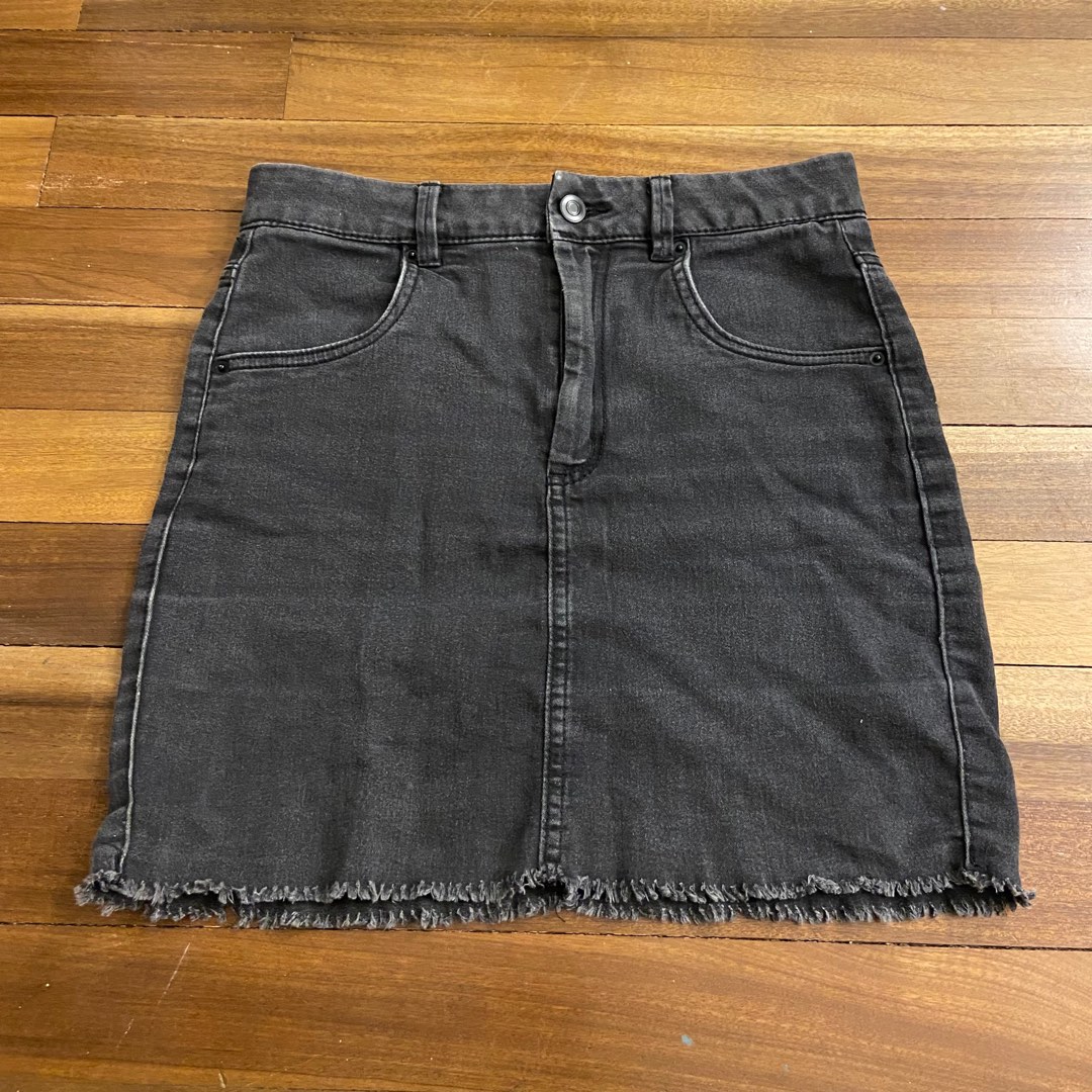 Black denim 2025 skirt supre