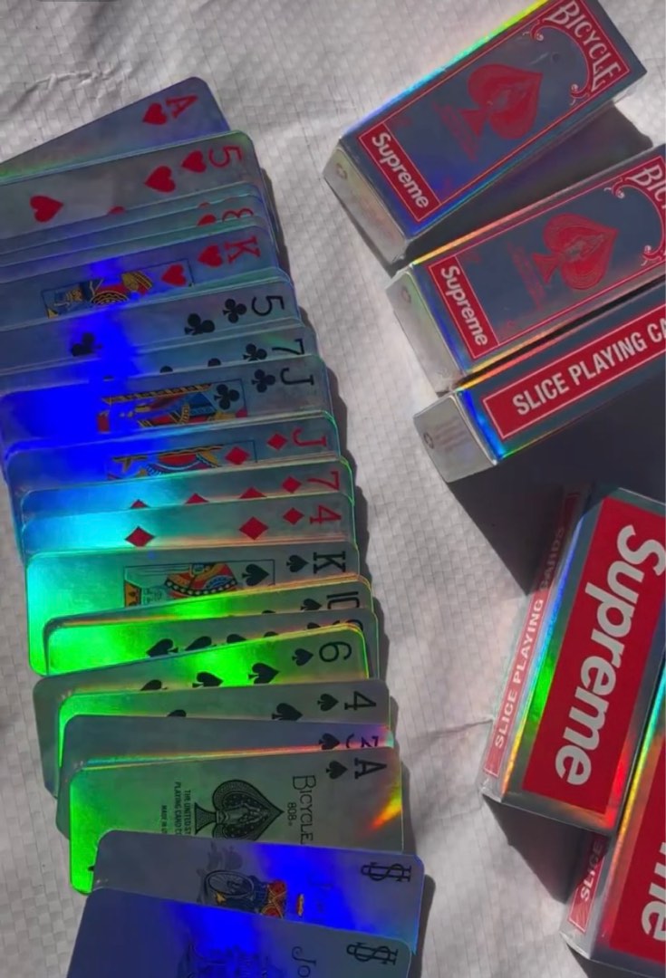 Bicycle Holographic Slice Cards ボックスロゴ ② - トランプ