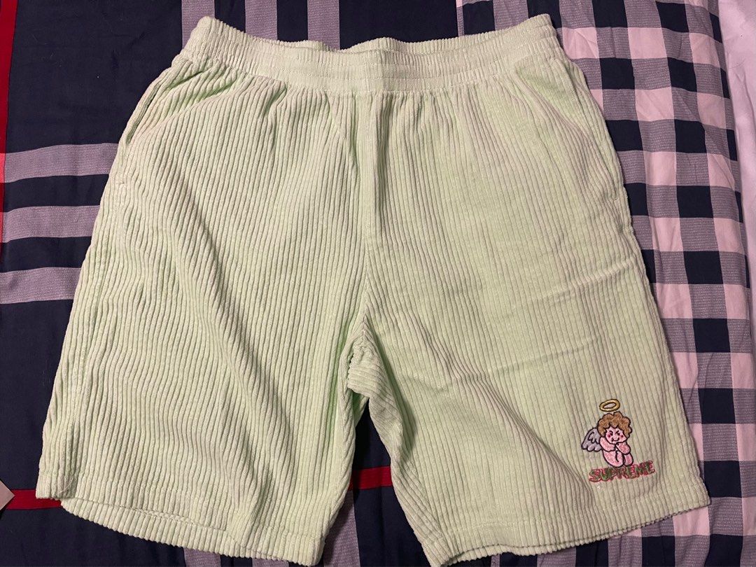 Supreme corduroy shorts, Men's Fashion, Bottoms, Shorts on Carousell