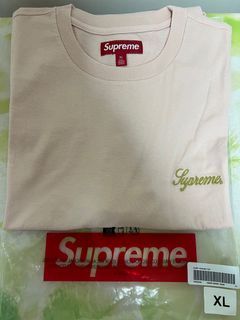 Authentic Supreme Logo Washed S/S Tee- White Size XL/ FW20 - NEW