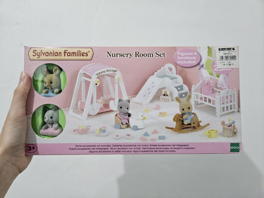 Sylvanian Families Nursery Room Set (Category: Kids Toys) located in Cavite. Submitted by schmyles (Listing ID 1260935696, Image 1). Description: Sylvanian Families Nursery Room Set - Opened but never been used - Bought as a collectible MOP: Bank transfer (BPI), Maya MOD (SF handled by buyer): Lalamove, J&T, LBC (COP/COD).