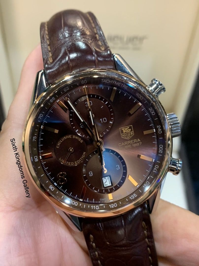 Tag heuer carrera hot sale calibre 1887 leather strap