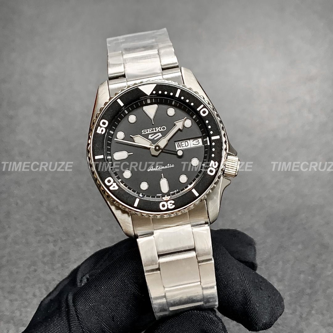 Time Cruze Seiko 5 Sports SRPK29K1 Automatic 38mm Black Dial