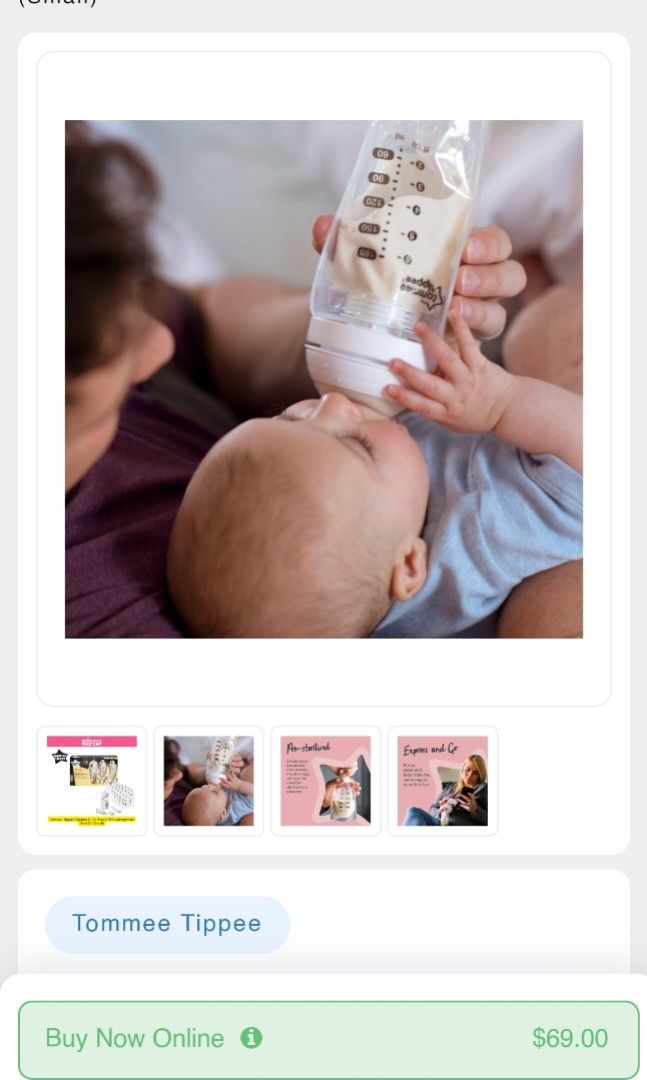 Tommee Tippee Express and Go Start Kit Milk storage bag pouch