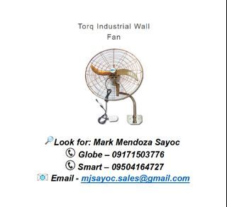 Torq Industrial Wall Fan