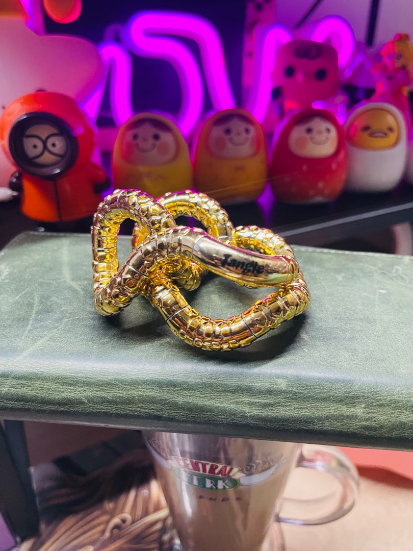 Toy Bracelet Fidget Tangle Jr Metallic Texture, Hobbies & Toys, Toys