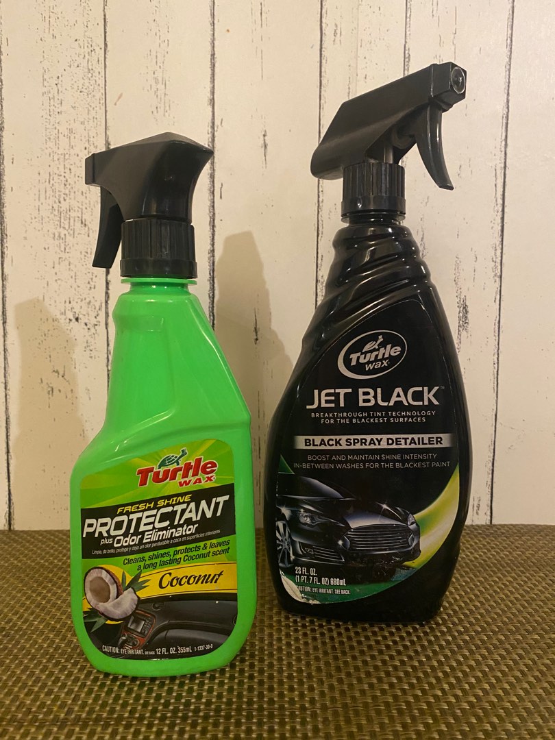 Turtle Wax BLACK spray detailed and Protectant with Odor Eliminator