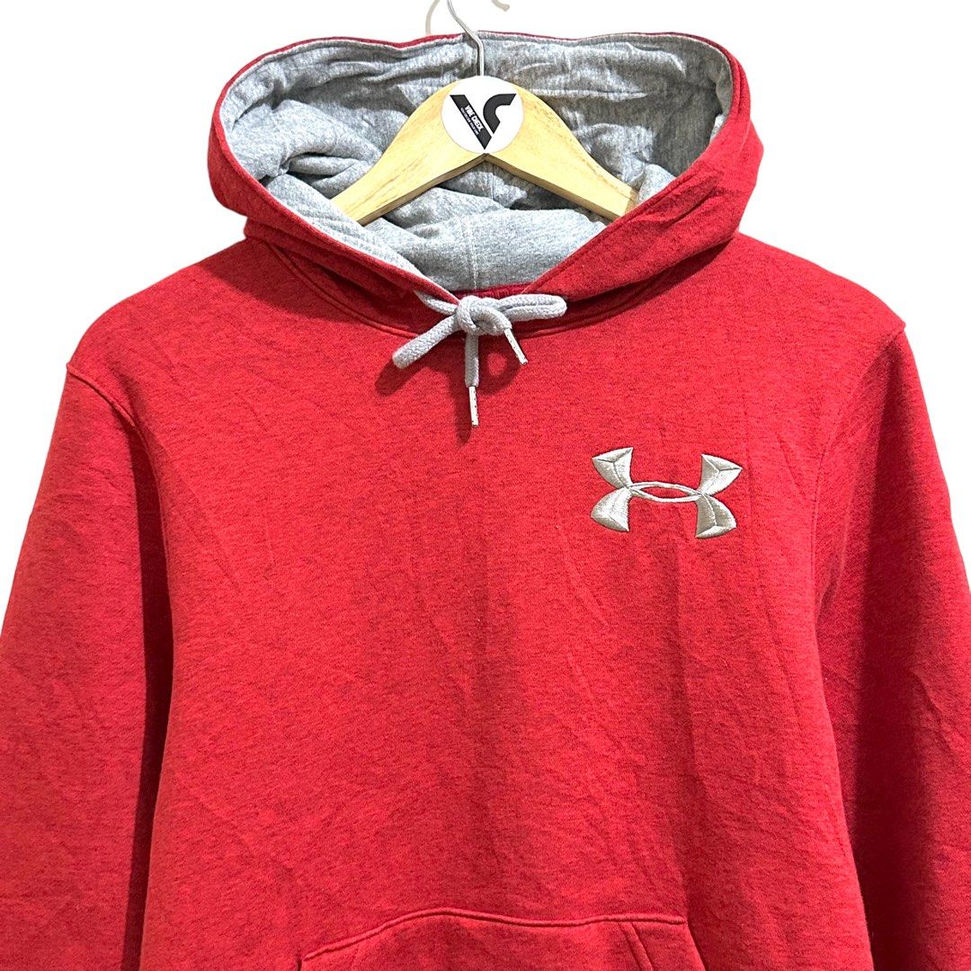 Underarmour Red Hoodie Men s Fashion Tops Sets Hoodies on