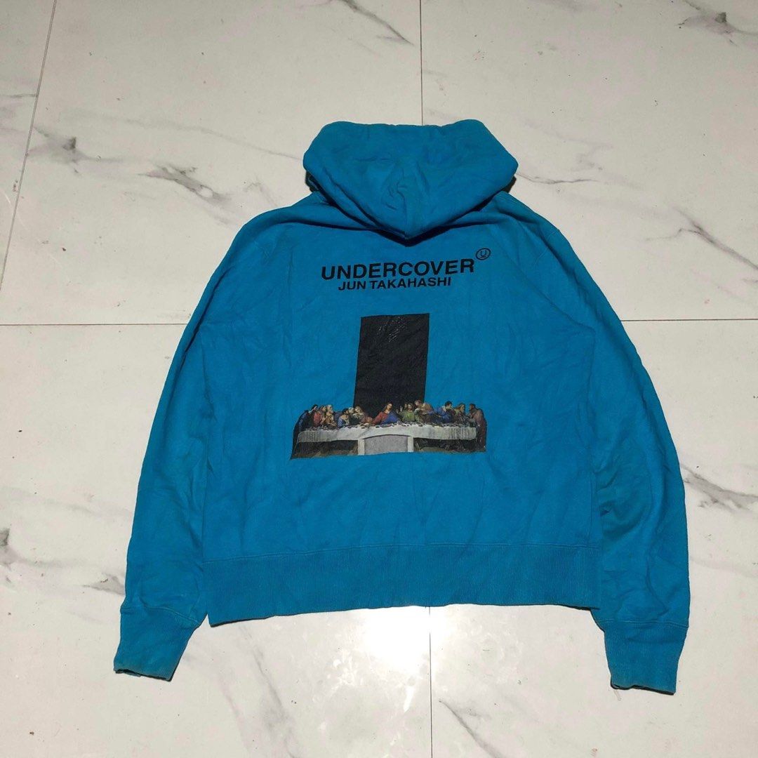 Undercover Last Supper Hoodie Sky Blue Men s Fashion Tops Sets