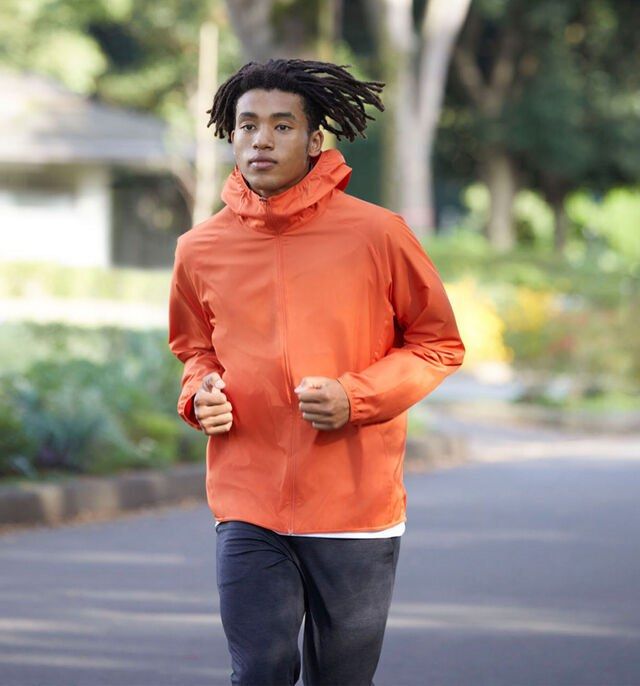 Uniqlo orange hoodie new arrivals
