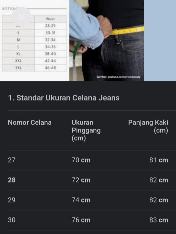 UNIQLO STRETCH JEANS CELANA PANJANG DEWASA