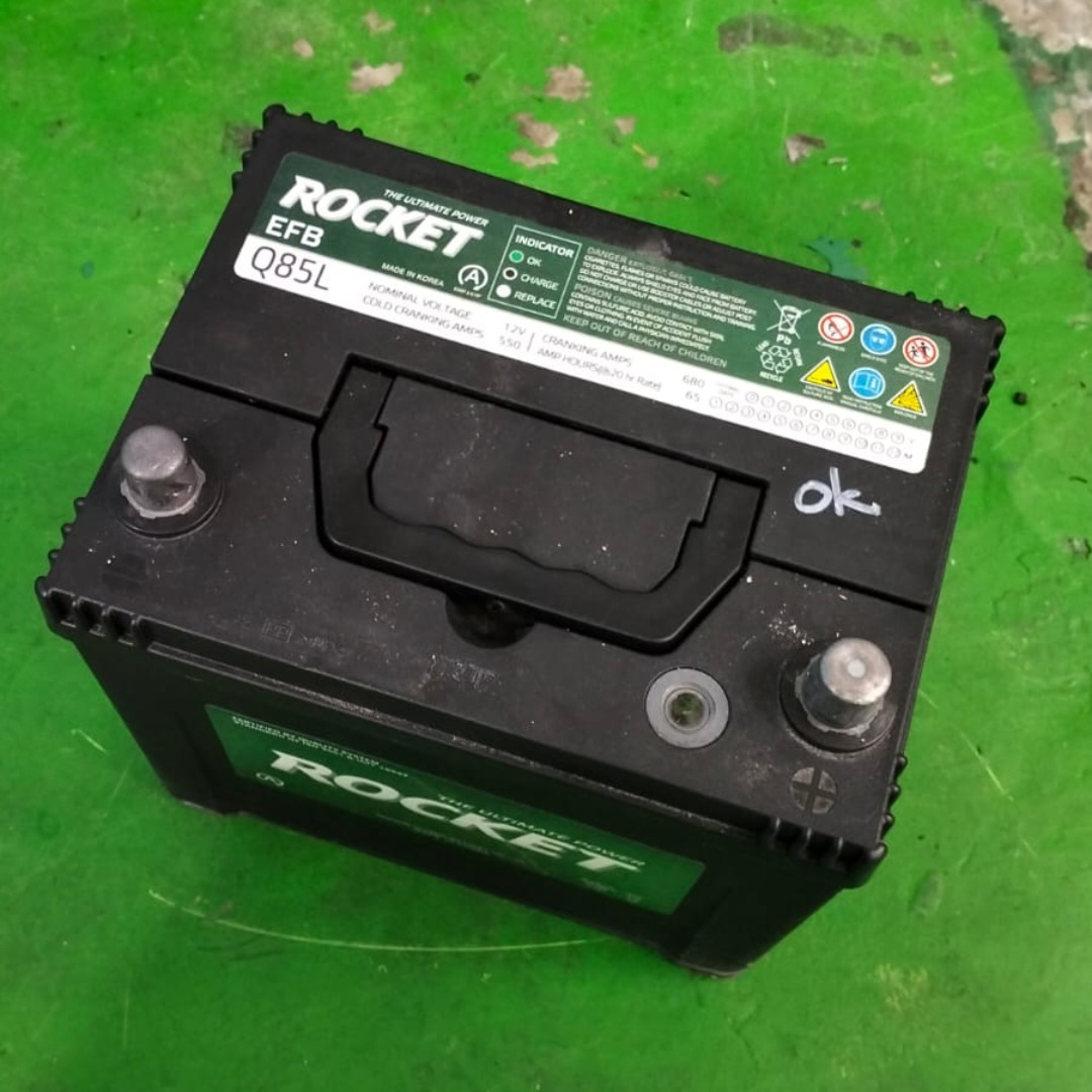 Used Car Battery 75D23L EFB Q85, Car Accessories, Accessories on