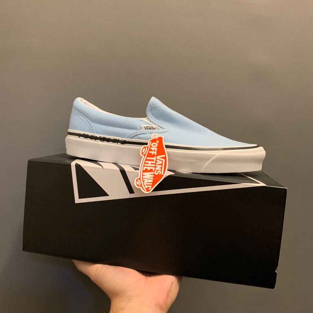 Vans slip on baby deals blue