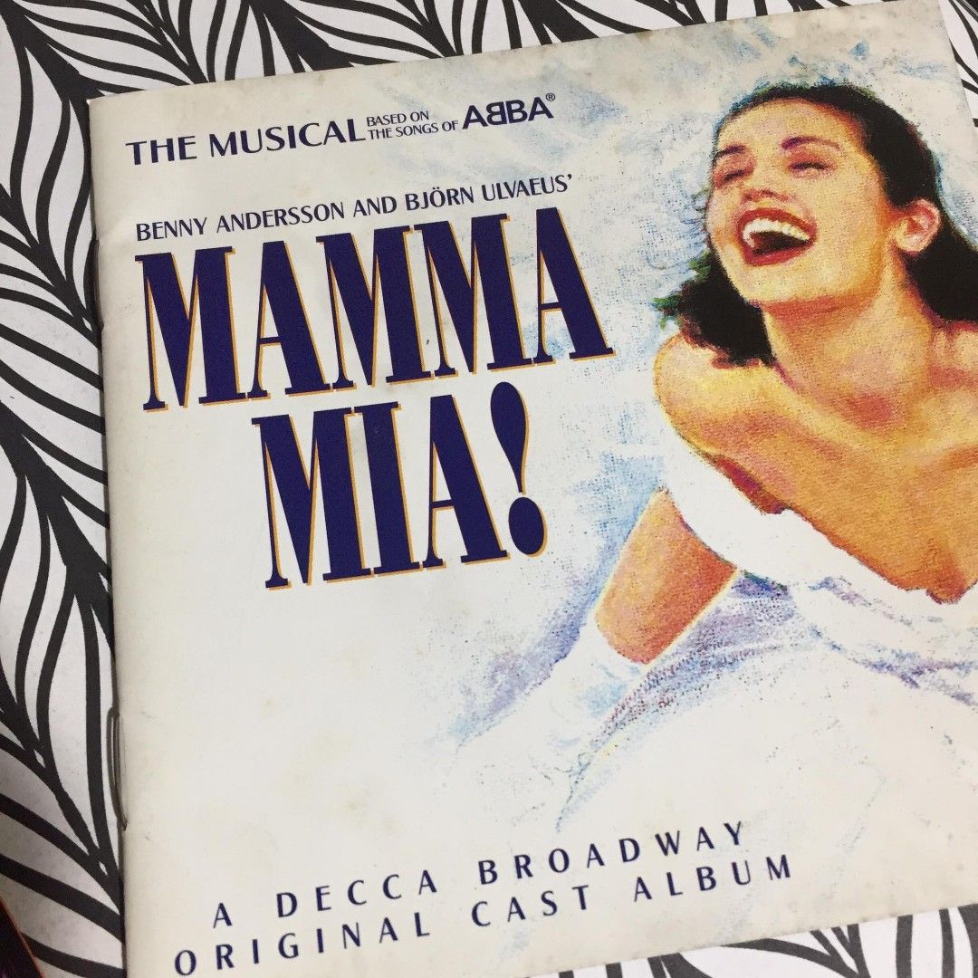 Various Artists CD OST: Mamma Mia! (Category: CDs & DVDs) located in Mandaluyong City. Submitted by sell.phi (Listing ID 1260886472, Image 1). Description: A Decca Broadway original cast album preloved original music CD pressed in USA disc is in VG condition, no playback issues inlay and case may have signs of wear.