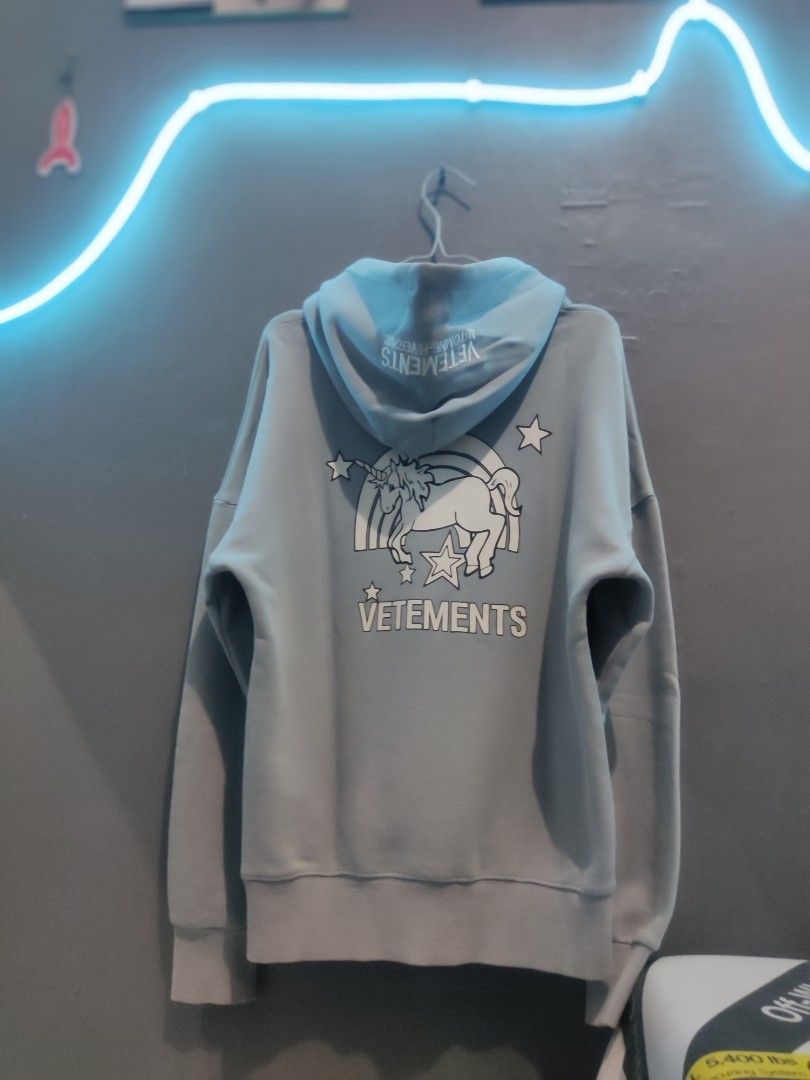 VETEMENTS rainbow unicorns hoodie legit vetements hongkong store