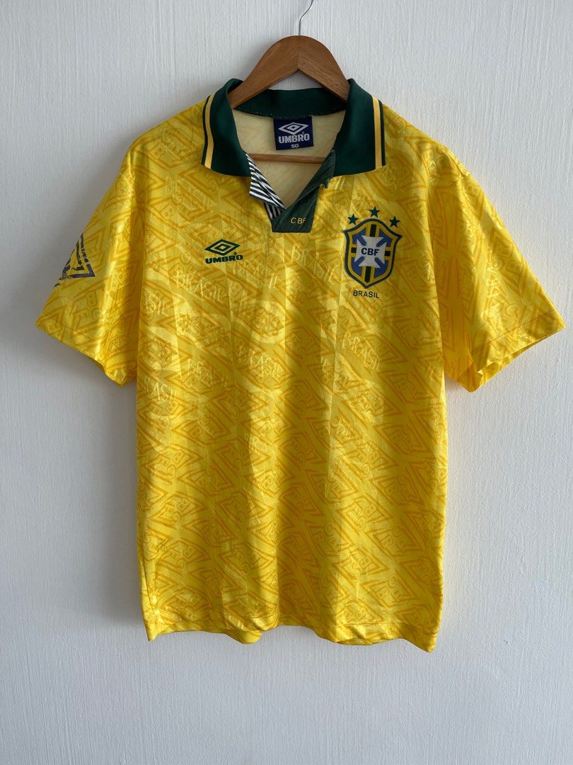 Vintage Brasil Shirt : Vintage Brasil Jersey, Men's Fashion, Activewear On Carousell