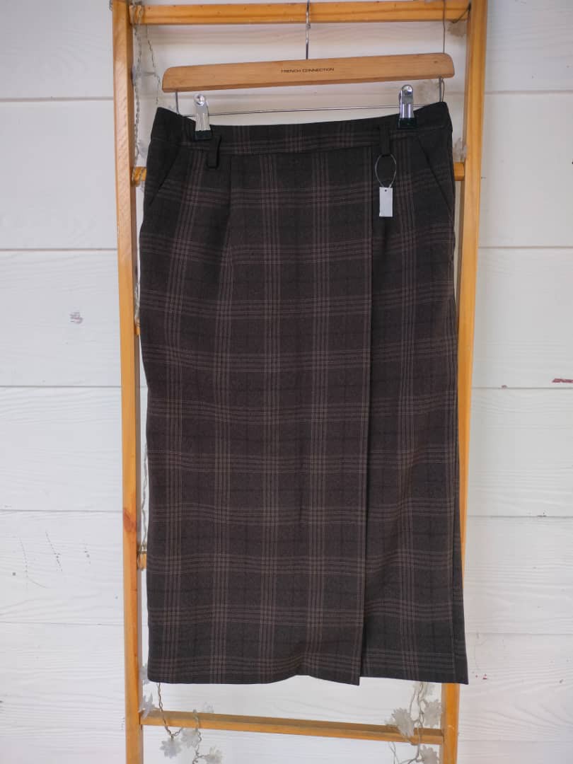 Vintage Midi checkered pants saiz L rm15 kain selesa pakai