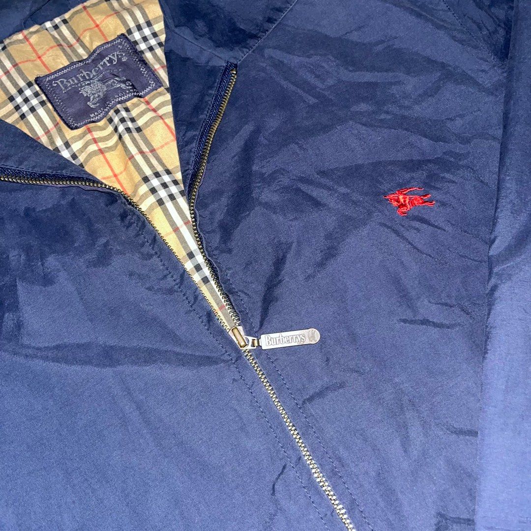 Vintage Navy Burberry Harrington Jacket