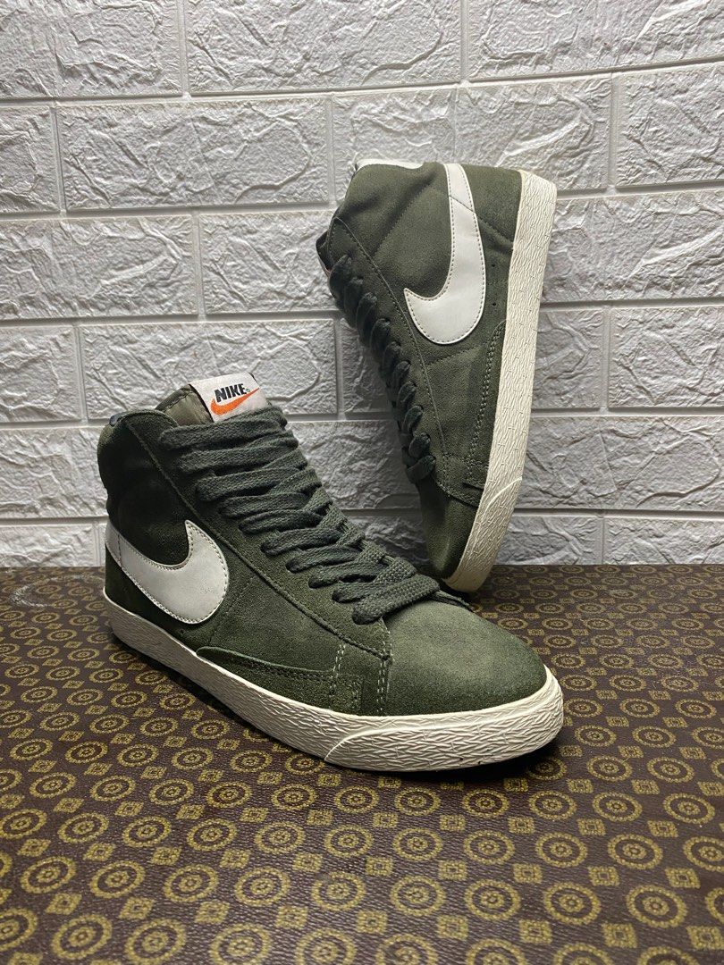 Nike blazer olive green discount