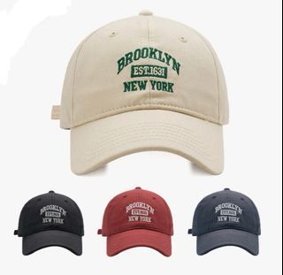 Korean Leather New York style baseball cap #0010