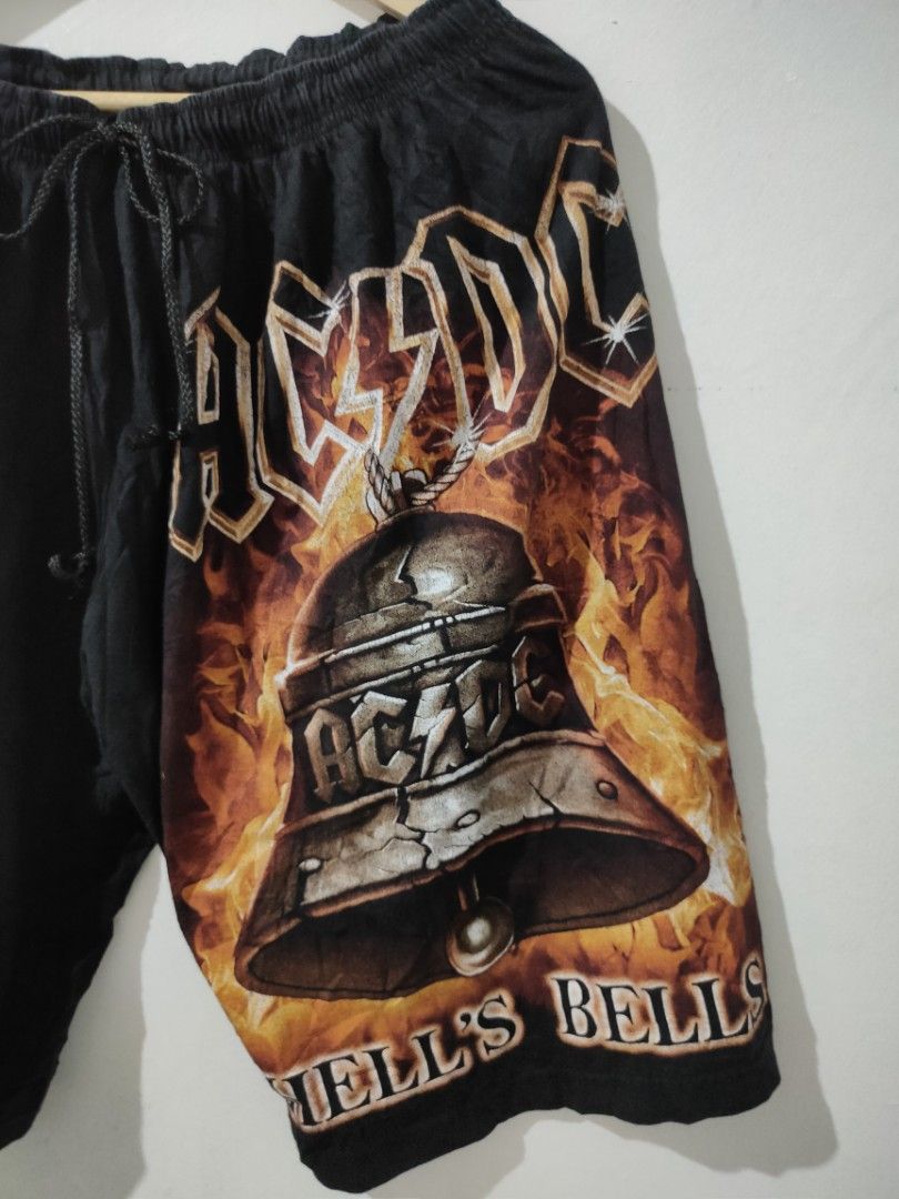 Vintage Vibe ACDC Short, Men's Fashion, Bottoms, Shorts on Carousell