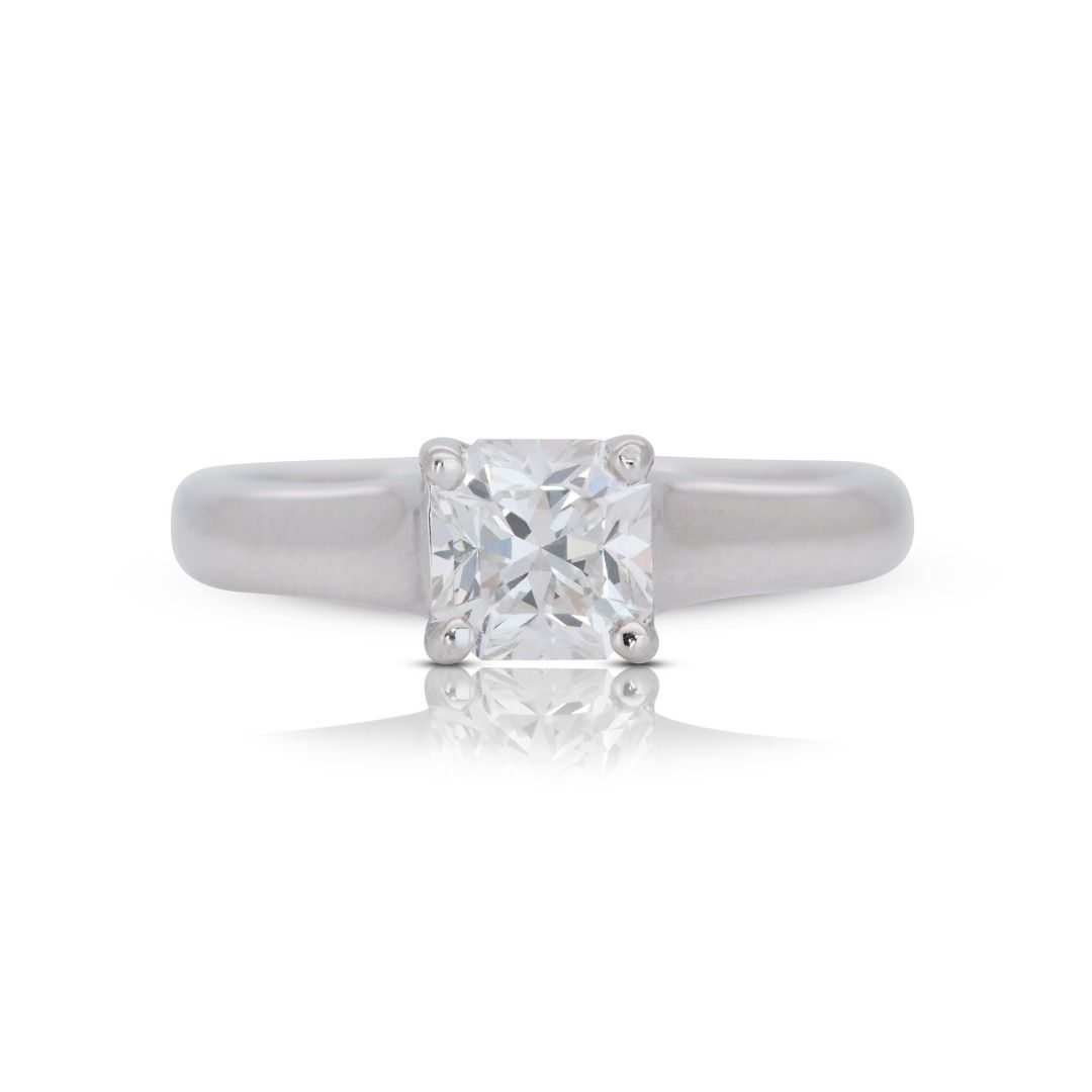 White Gold Solitaire Diamond Ring DSPVJ 148963 RING Women s