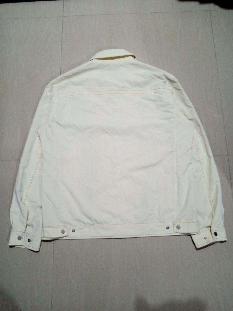 Windy Club Cream Harrington Jacket, Men's Fashion, Coats, Jackets and