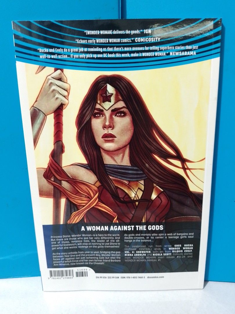 Wonder Woman Vol Godwatch Trade Papaerback Hobbies Toys Books Magazines Comics