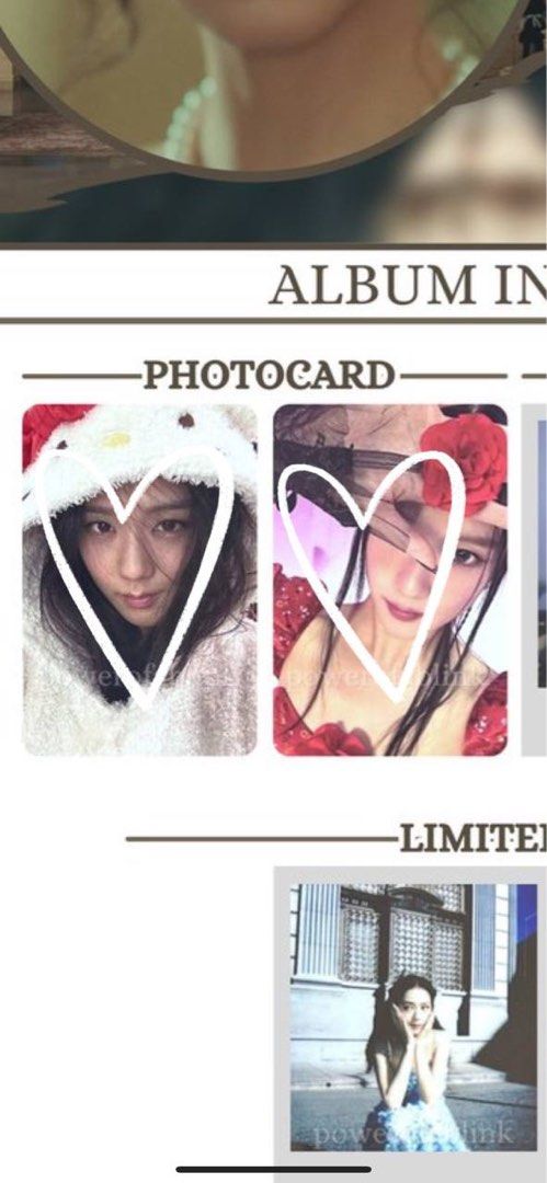 wtb / lfs jisoo blackpink flower vinyl me photobook hello kitty