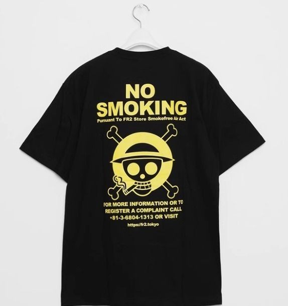 (100% Authentic) FR2 X One Piece Smoking Kills Tee