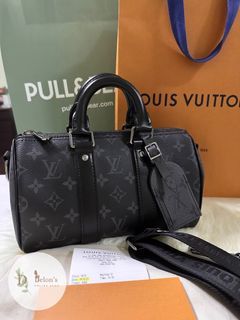 Keepall xs cloth bag Louis Vuitton Black in Cloth - 34394824