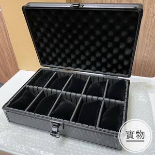 ［10格無天窗款］啞光黑鋁合金手錶盒 （預訂）64241280494211110