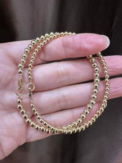 10K Gold Ball Bracelets