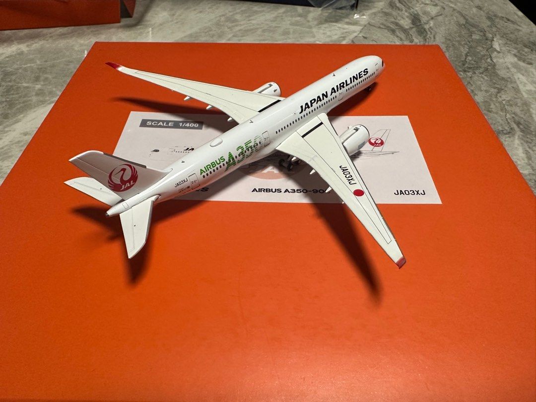 1:400 JC wings JAL 日本航空A350-900 飛機模型, 興趣及遊戲, 玩具 