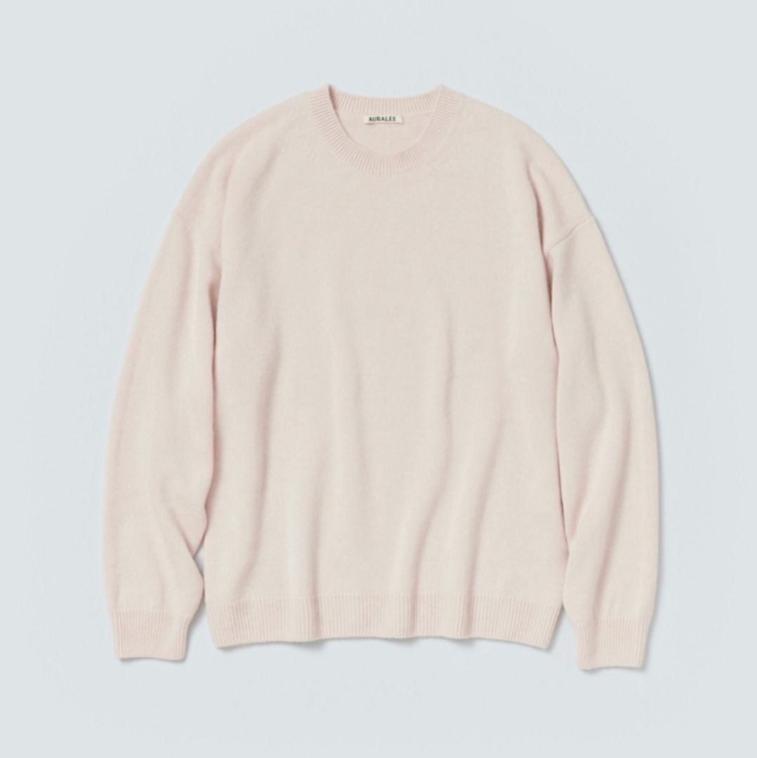 21AW AURALEE BABY CASHMERE KNIT P/O TOP LIGHT PINK 4號, 他的時尚 
