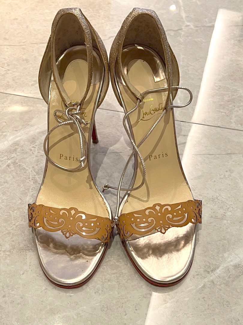 39 Christian Louboutin sandals heels valentino Jimmy Choo Dior Zara  Giuseppe , Women's Fashion, Footwear, Sandals on Carousell