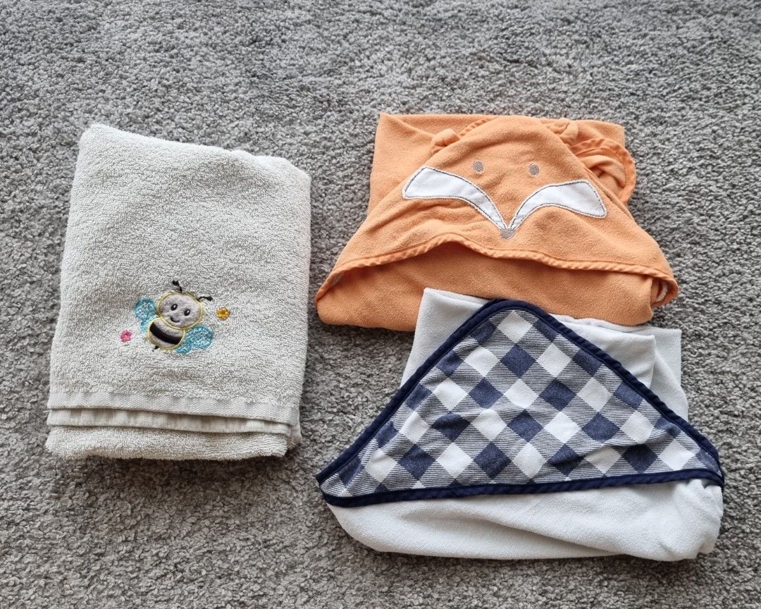 Baby towel cheap with neck strap