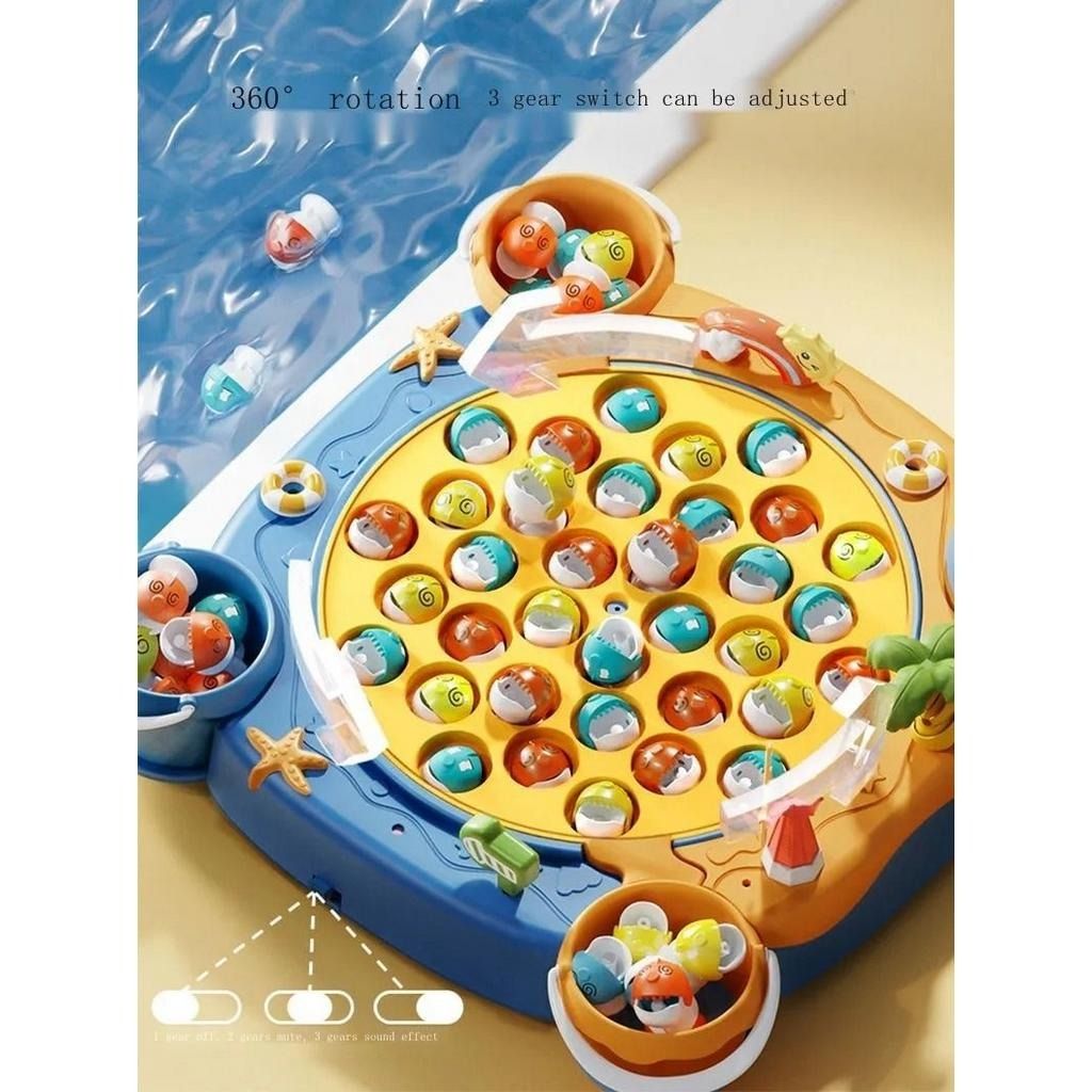 3 To 6 Years Old Educational Toys Large Size Children's Fishing Moving  Rotating With Sound Effect Magnetic Rod, Babies & Kids, Infant Playtime on  Carousell