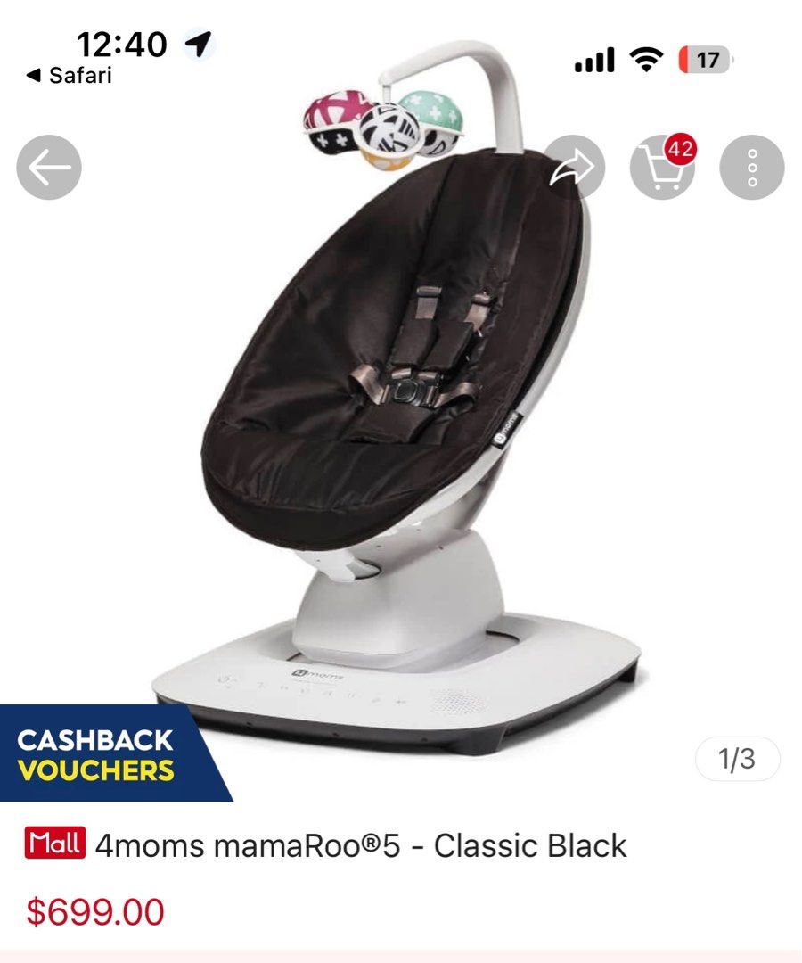Mamaroo shop classic black