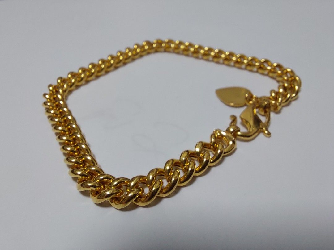 Gold shop bone bracelet
