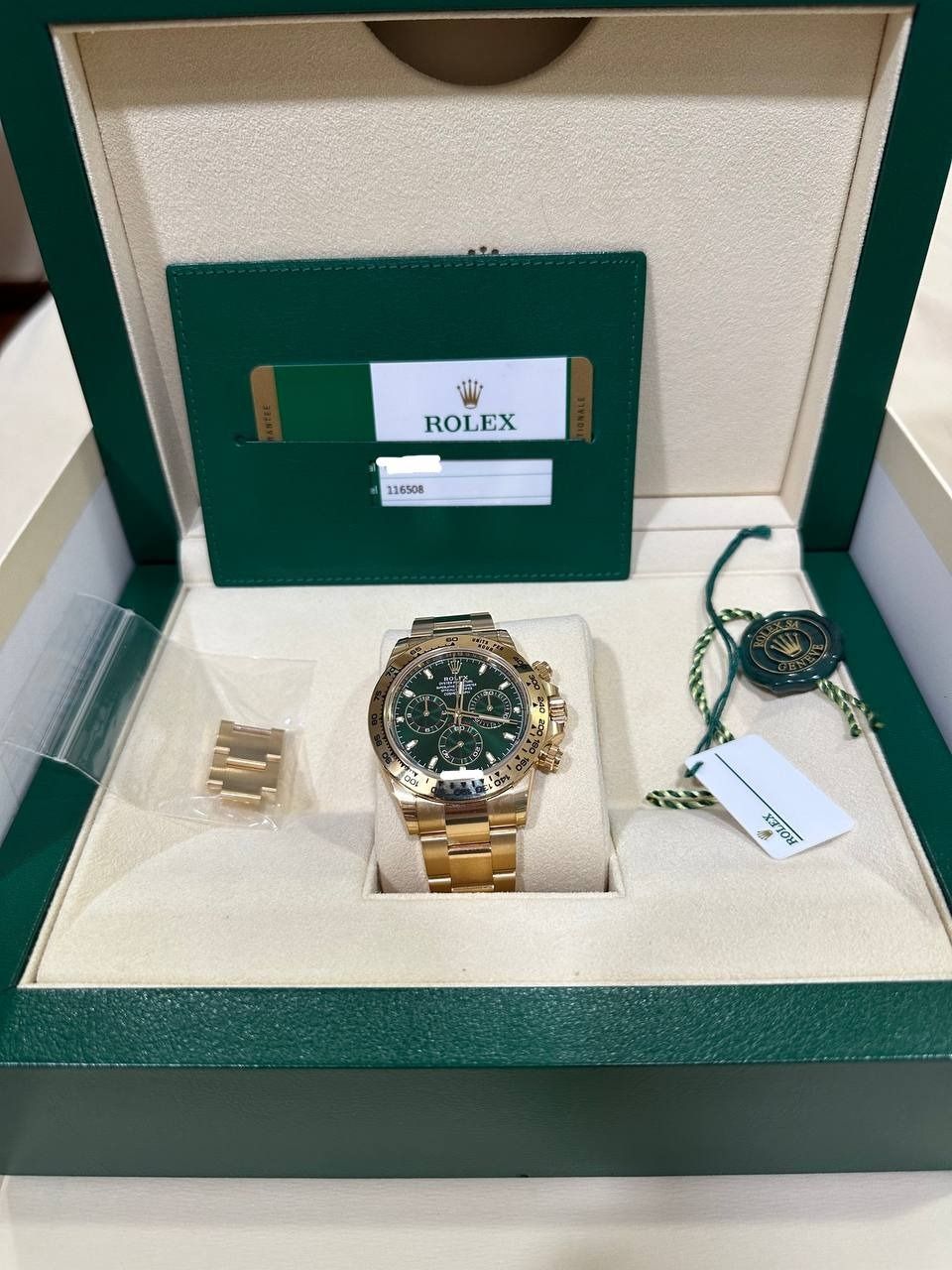 99.9 New 2020 Rolex John Mayor Daytona 116508 Green Dial Luxury
