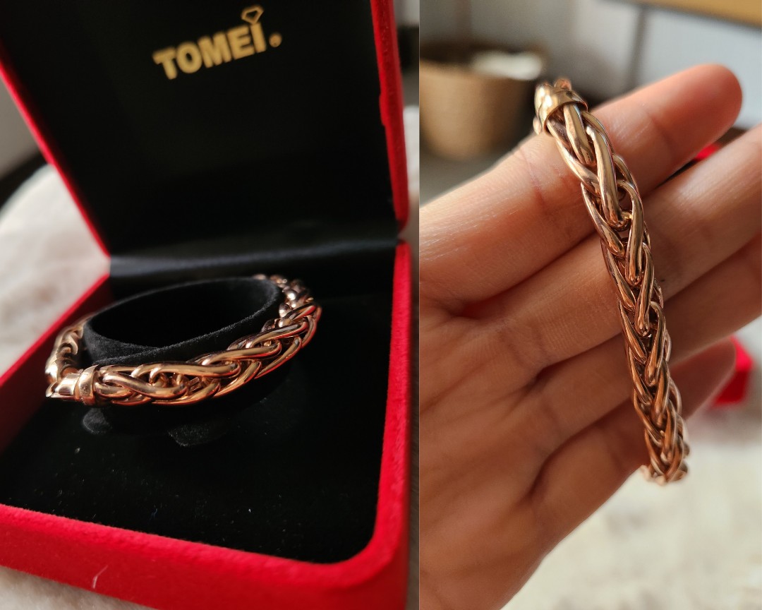 💯% [Emas 916] Tomei Italy Rose Gold [27.26g], Women's Fashion, Jewelry &  Organisers, Bracelets on Carousell
