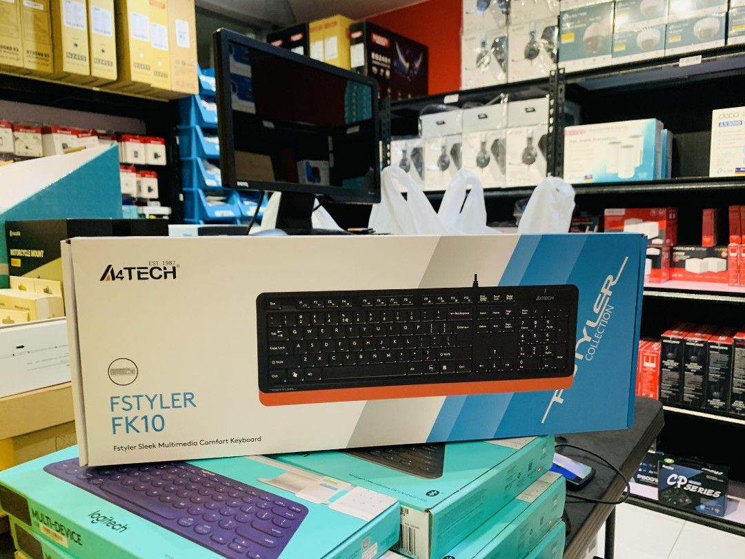 A4Tech Fstyler FK10 Keyboard USB Orange, Computers & Tech, Parts ...