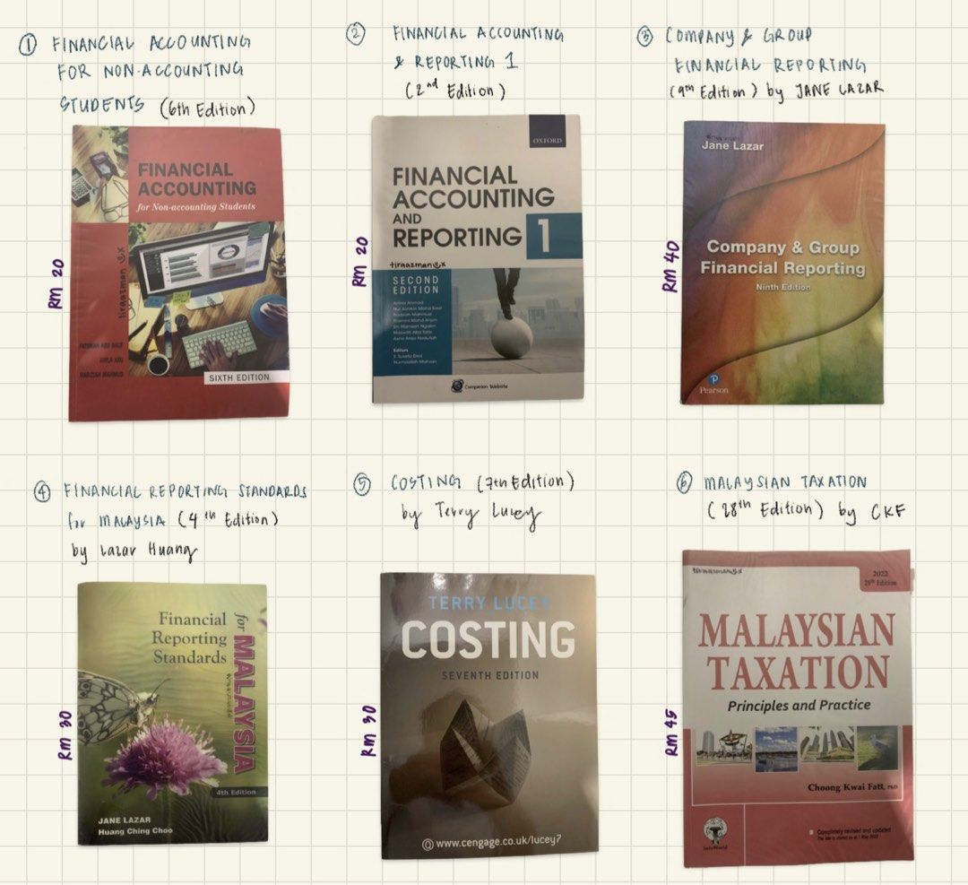 ACCOUNTING TEXTBOOK MALAYSIA, Hobbies & Toys, Books & Magazines