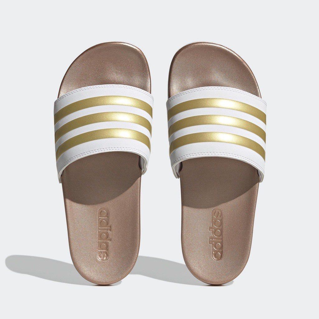 Adidas Adilette Comfort Slides White Women s Fashion Footwear