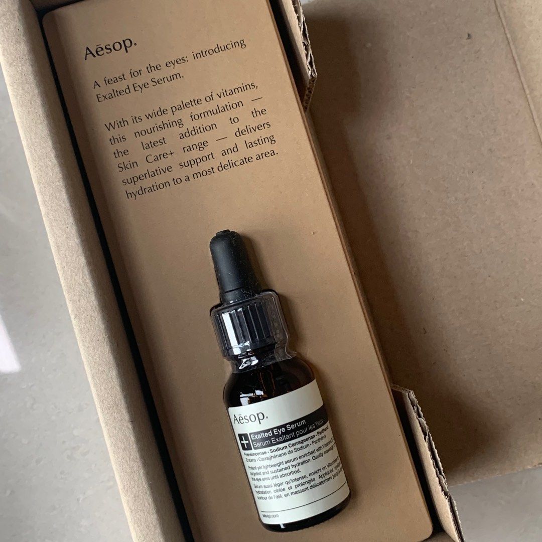 Aesop Exalted Eye Serum 15ml, Beauty & Personal Care, Face, Face Care