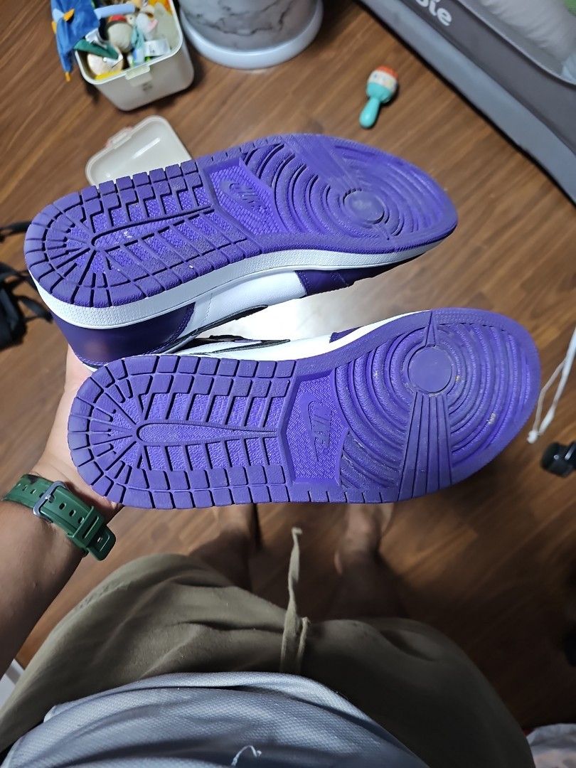 Purple bottom jordans cheap