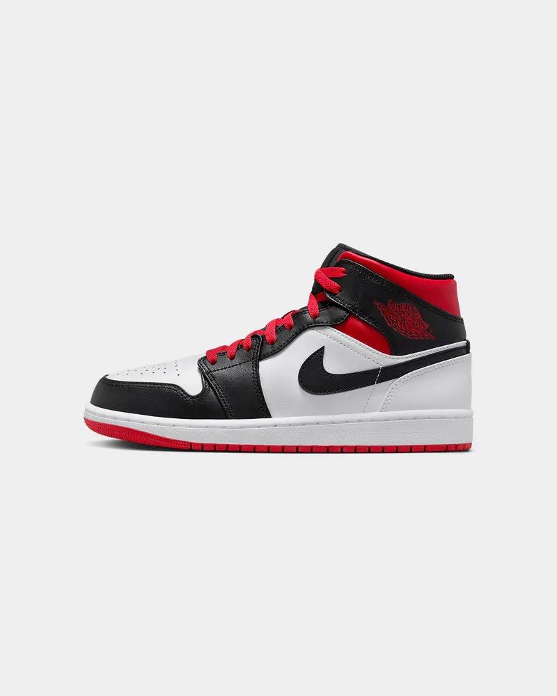 Nike air jordan 1 mid gym red black outlet