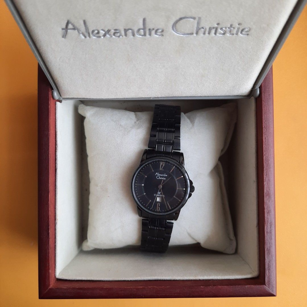 ALEXANDRE CHRISTIE Watch Black Jam Tangan Wanita Fesyen Wanita